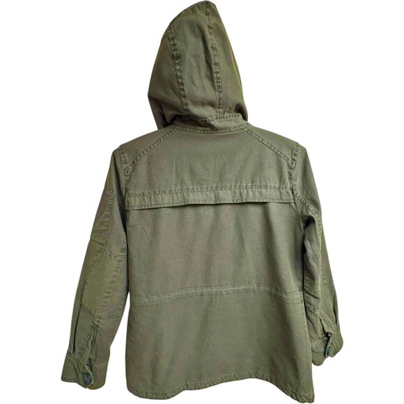 Levi's Army Green Quilted Hooded Military Utility Field Jacket - Picture 6 of 11